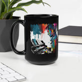 Throw Down Some Chords Black Glossy Mug - Beyond T-shirts